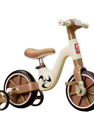 Беговел велосипед 2в1 на eva колесах с фарой и музыкой best trike bt-16530