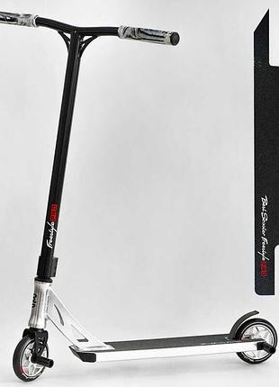Самокат трюковый n- 31020 "best scooter" (2) "freestyle", hic-система, пеги, алюминиевый диск и дека, колёса