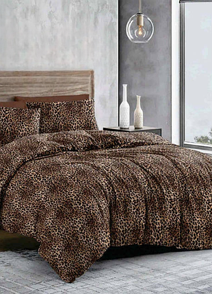 Постільна білизна бязь safari brown двоспальний євро