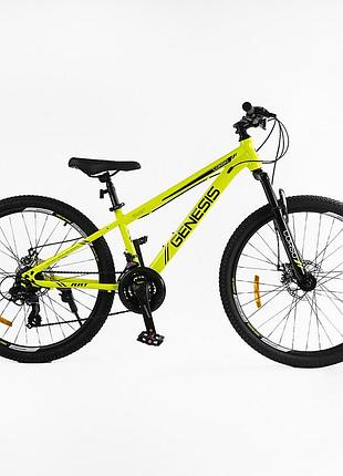 Велосипед горний спортивний підлітковий 26" дюймов genesis t-26430 рама 13", 21 швидкість