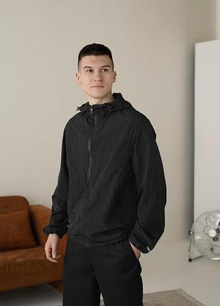 Куртка-вітрівка pobedov neon чорний