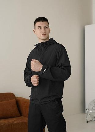 Куртка-вітрівка pobedov neon чорний 2