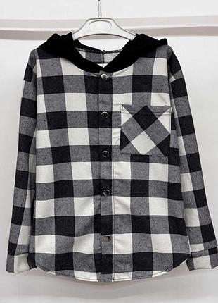 Сорочка демісезонна дитяча та підліткова, для хлопчика, котон, 100% бавовна, від 134-140 см до 152-158 см 140-146