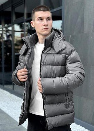 Куртка pobedov snowfall темно-сірий s 3