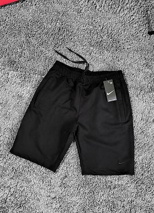 Мужские шорты nike черные (лого вышивка) xl