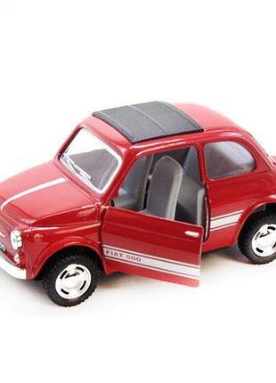 Машинка kinsmart "fiat 500" (красная)