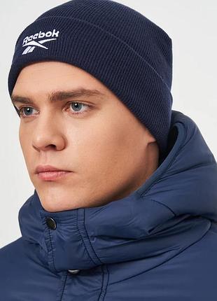 Шапка чоловіча reebok te logo beanie (арт. gh0427) osfm