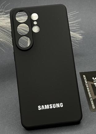 Чохол silicone case для samsung s26 ultra (s948) з мікрофіброю протиударний силіконовий люкс якість soft touch з логотипом чорний