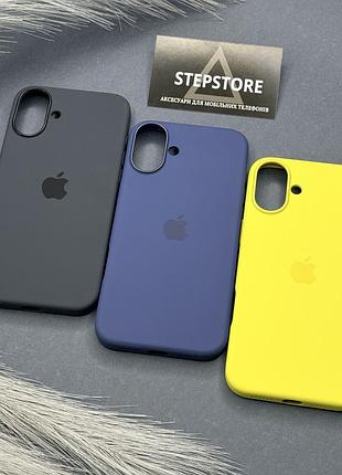 Чехол silicone case для iphone 16 plus с magsafe с анимацией с закрытым низом
