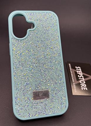 Чохол для iphone 17 з камінчиками стразами силіконовий протиударний блискучий жіночий