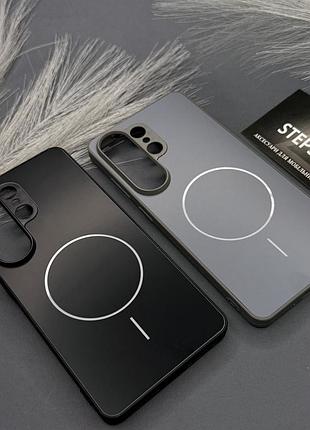 Чохол для samsung s26 ultra з magsafe захист на камеру матовий з обідком протиударний