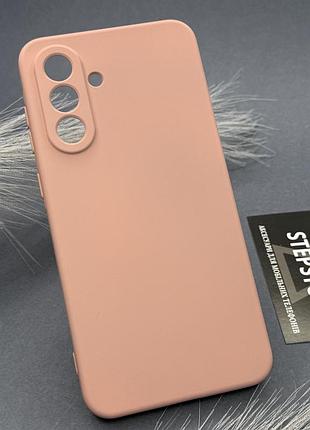 Чохол для samsung a36 (а366) силіконовий з мікрофіброю матовий із закритою камерою протиударний