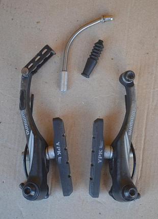 Тормоз shimano br-m422 v-brake с колодками / на одно колесо