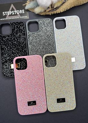 Чохол для iphone 13 з камінчиками стразами силіконовий протиударний блискучий жіночий