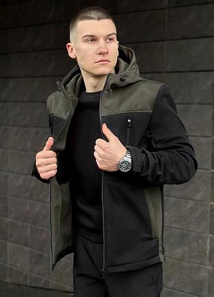 Куртка pobedov setup чорний-хакі m 6