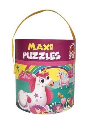 Настільна гра "максі пазл. единорог / maxi puzzles. unicorns"