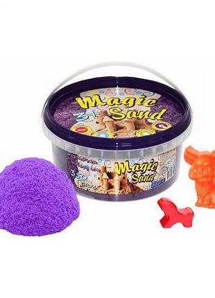 Кінетичний пісок "magic sand", 350 г (бузковий)