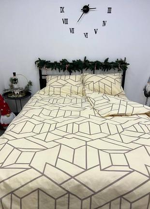 Комплект постельного белья семейный 150х210 (2 шт) бязь gold luxe наволочки 70х70 лабиринт