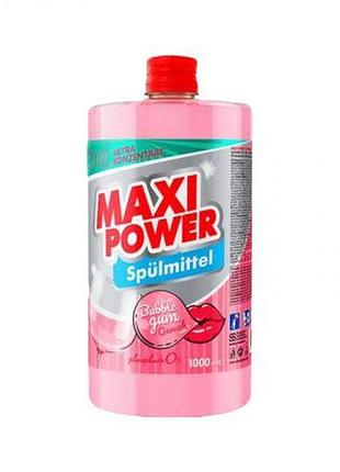 Maxi power средство для мытья посуды бабл гамм 1л запаска