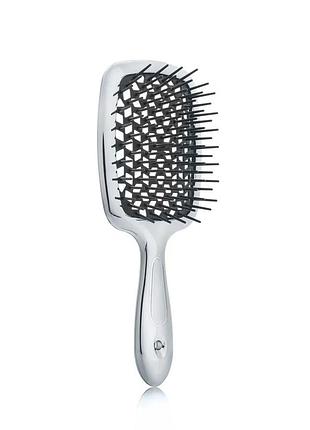 Щетка для волос hollow comb superbrush plus silver
