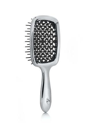 Щітка для волосся hollow comb superbrush plus silver 2