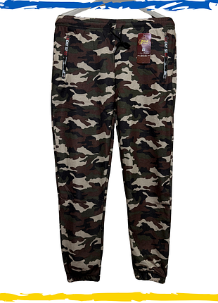 Штаны унисекс на камуфляжной флисе. брюки повседневные м, l, xl, 2xl