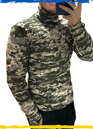 Реглан пиксель. кофта тактическая на флисе. кофта теплая военная xs-2xl