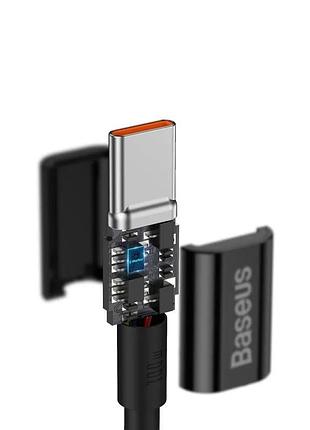 Кабель baseus superior series fast charging data cable type-c to type-c 100w 1m - black 5