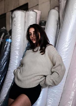 Светр жіночий стильний модний оверсайз щільний україна