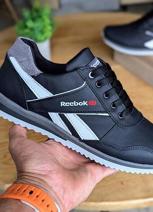 Чоловічі кросівки натуральна шкіра reebok кроссовки мужские кожа натур 43