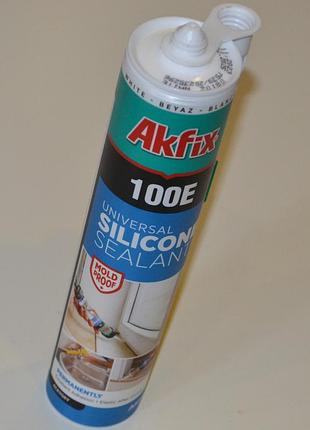 Герметик силиконовый универсальный белый akfix 280мл