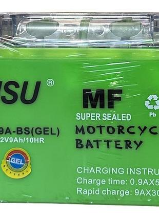 Акумулятор акб ytх9a-bs (gel) зелений msu 105x85x150