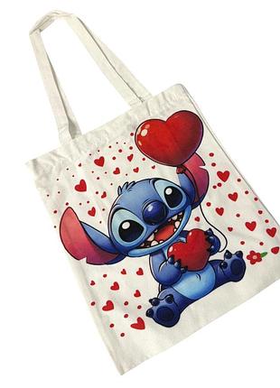 Шоппер stitch&heart 40х34см с молнией
