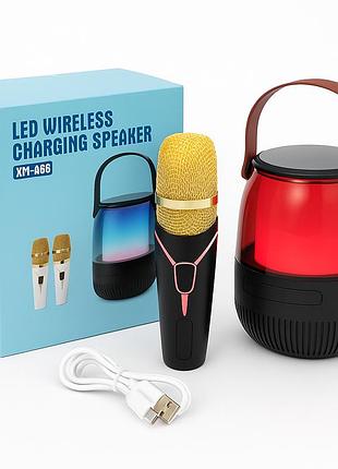 Караоке для девочки xm-a68, микрофон караоке с динамиком детское с эффектами голоса yk-30