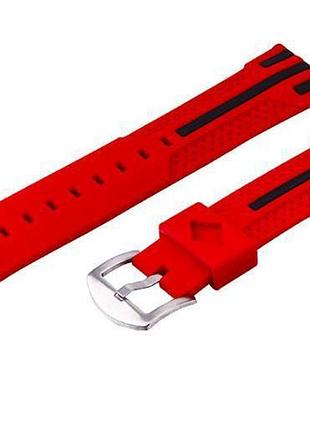 Силиконовый ремешок primo dart для часов asus zenwatch 2 (wi501q) - red-black