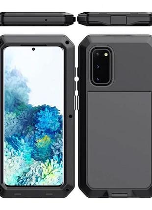 Противоударный чехол primo doom armor для смартфона samsung galaxy s20 (sm-g980) - black 4