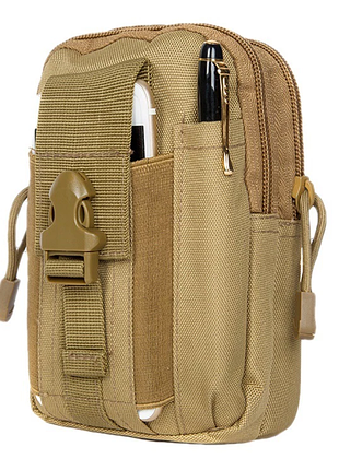 Тактична сумка primo molle підсумок органайзер універсальний - khaki