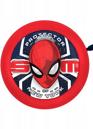 Детский дзвенок-клаксон для велосипеда marvel spiderman, красный