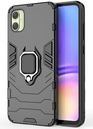 Чехол бампер primolux ring armor для телефона samsung galaxy a05 (sm-a055) - black