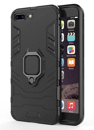 Чехол бампер primolux ring armor для apple iphone 7 plus / iphone 8 plus - black