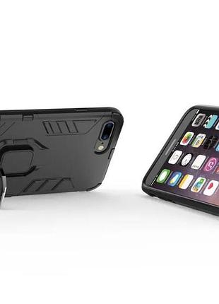 Чехол бампер primolux ring armor для apple iphone 7 plus / iphone 8 plus - black 2