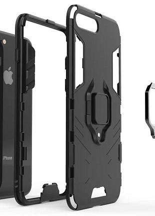 Чехол бампер primolux ring armor для apple iphone 7 plus / iphone 8 plus - black 3