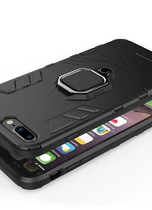Чехол бампер primolux ring armor для apple iphone 7 plus / iphone 8 plus - black 4
