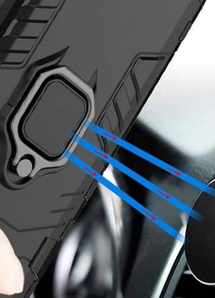 Чехол бампер primolux ring armor для apple iphone 7 plus / iphone 8 plus - black 5