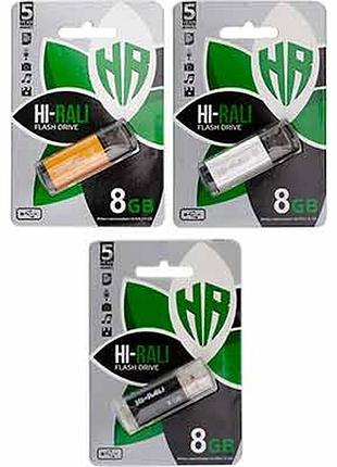 Флеш-накопитель 8gb hi-rali rocket series микс.