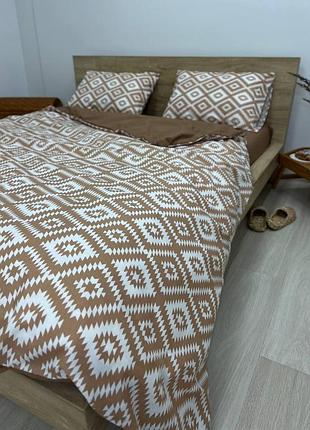 Простирадло євро 220*240 бязь gold luxe формері беж