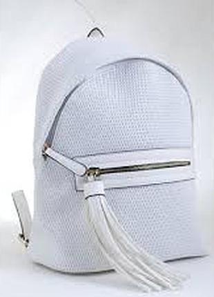 Рюкзак белий с серебром 31*22*13 553970