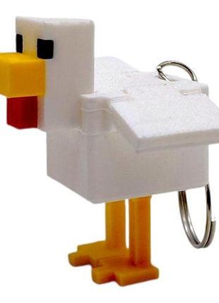 3d брелоки minecraft / майнкрафт chicken/ курка keychain, 3d печать