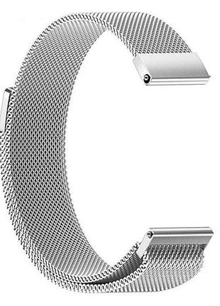 Миланский сетчатый ремешок primo для часов amazfit active max / amazfit balance 2 - silver 2