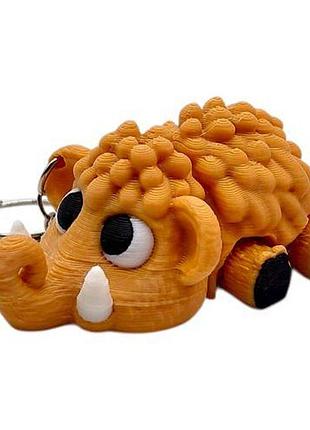 3d брелоки "cute mammoth / милый мамонт", keychain, 3d печать